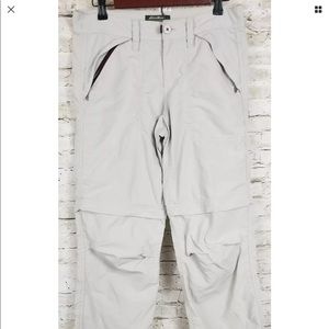 Women's Nylon convertible Hiking Pants.  Size 2